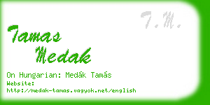 tamas medak business card